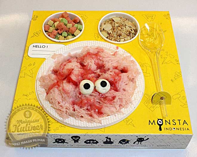 Miss berry (Strawberry dan banana) - Monsta Eyescream harga Rp 35.000/ kotak.
