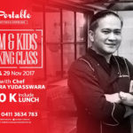 Mom & Kids Cooking Class with Chef Chandra Yudasswara di Portable Makassar